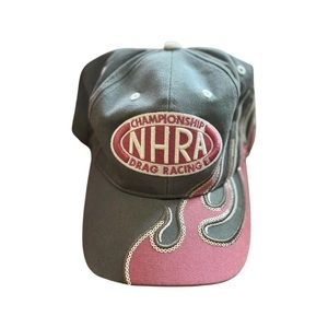 NHRA drag racing flames cap